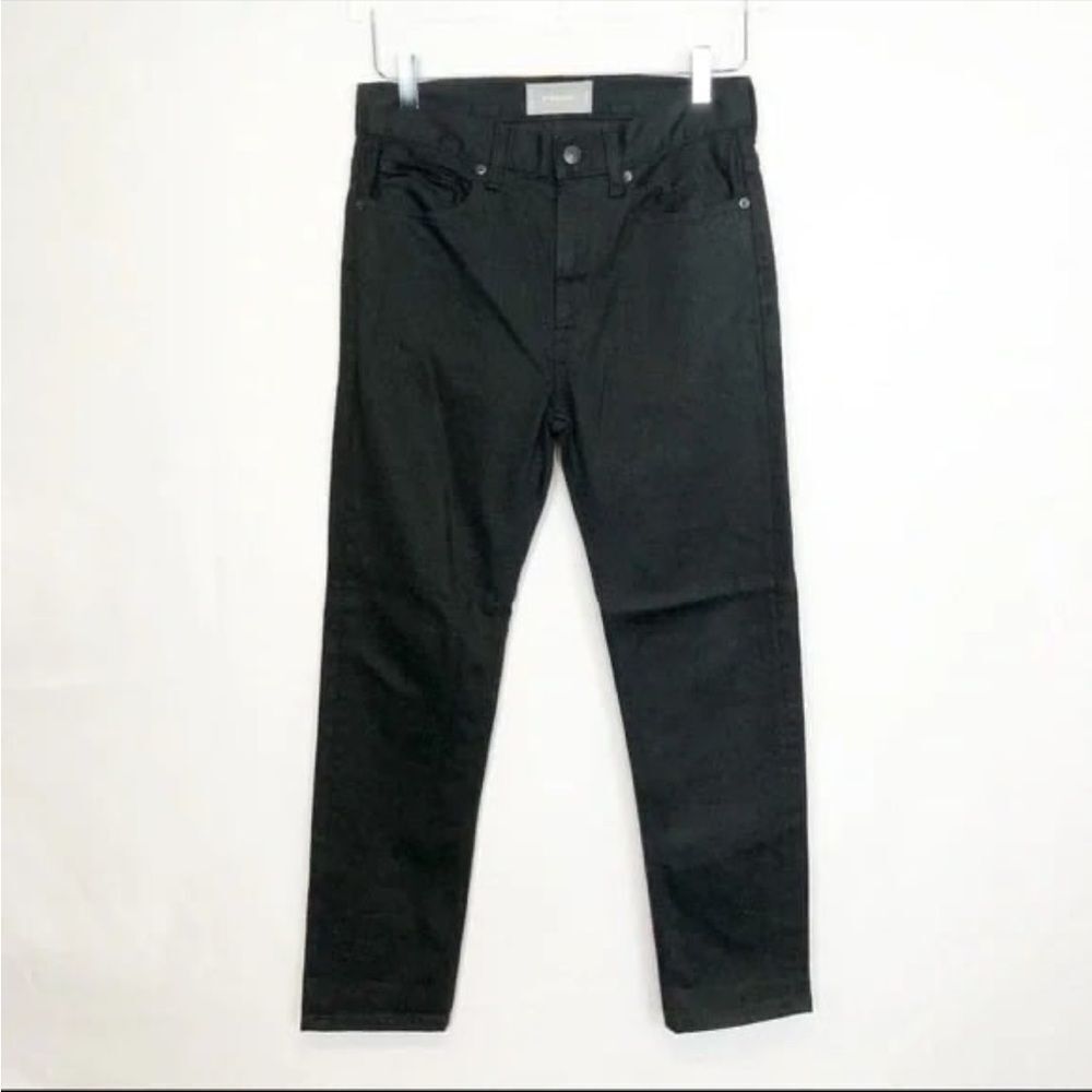 Everlane black regular high rise straight jean 25